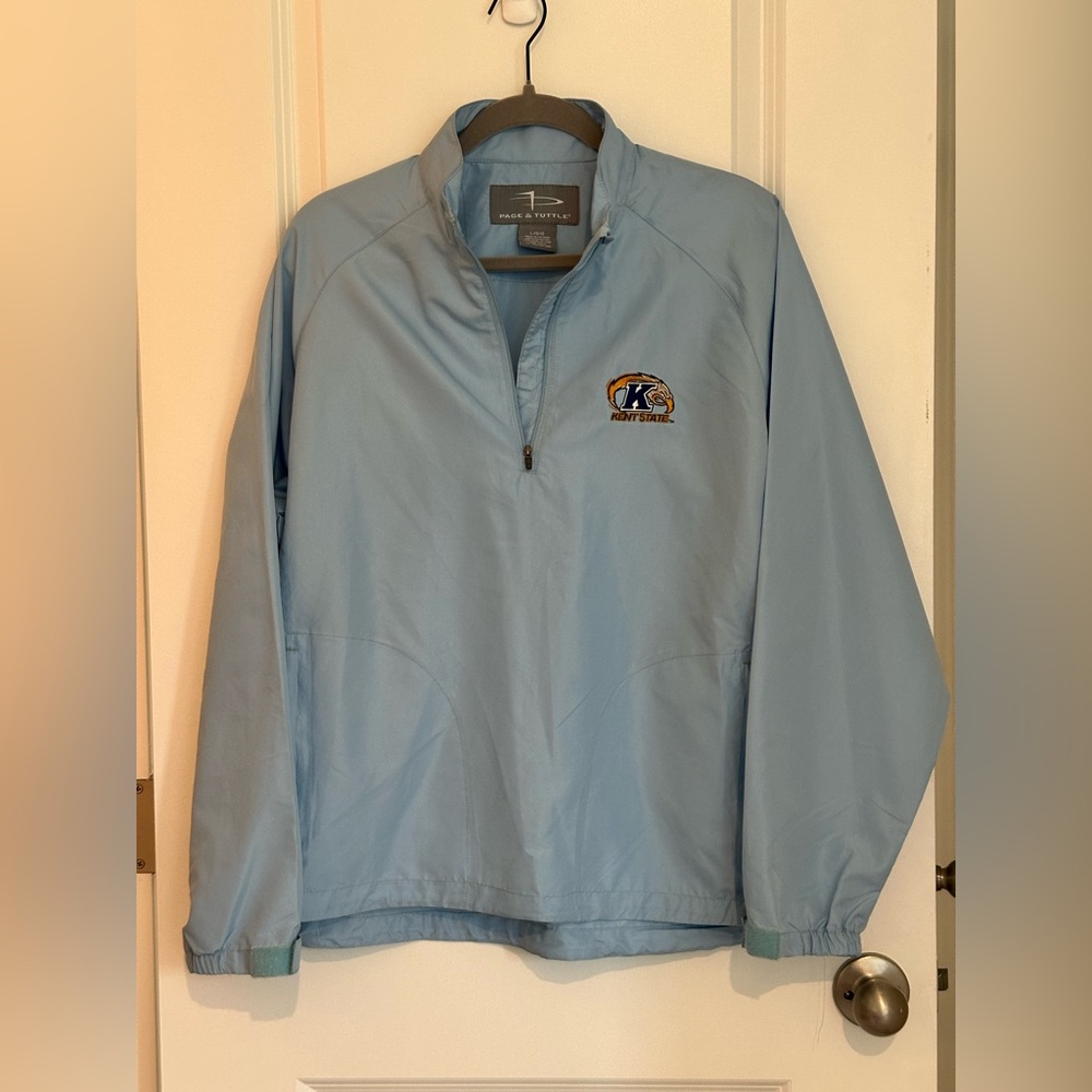 Page & Tuttle Blue Kent State Flashes Lightweight Jacket Size L
